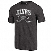 Los Angeles Kings Fanatics Branded Black Vintage Collection Line Shift Tri Blend T-Shirt,baseball caps,new era cap wholesale,wholesale hats